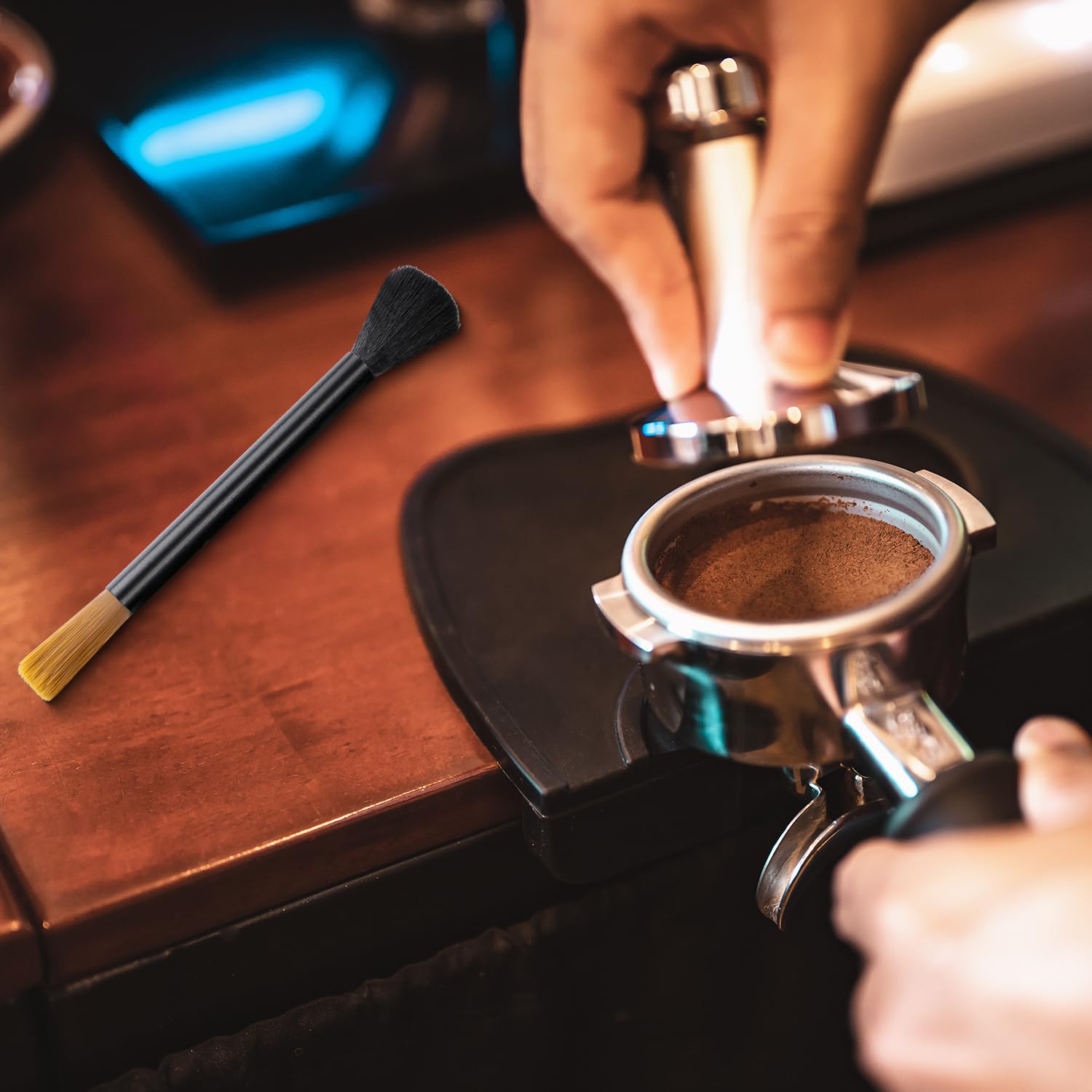 Premium Coffee Grinder Cleaning Brush - Barista-Approved Espresso Machine & Bean Grinder Cleaning Tool - Durable Dusting Brush for Home & Professional Kitchens - Perfect for Daily Coffee Maintenance & Deep Cleaning