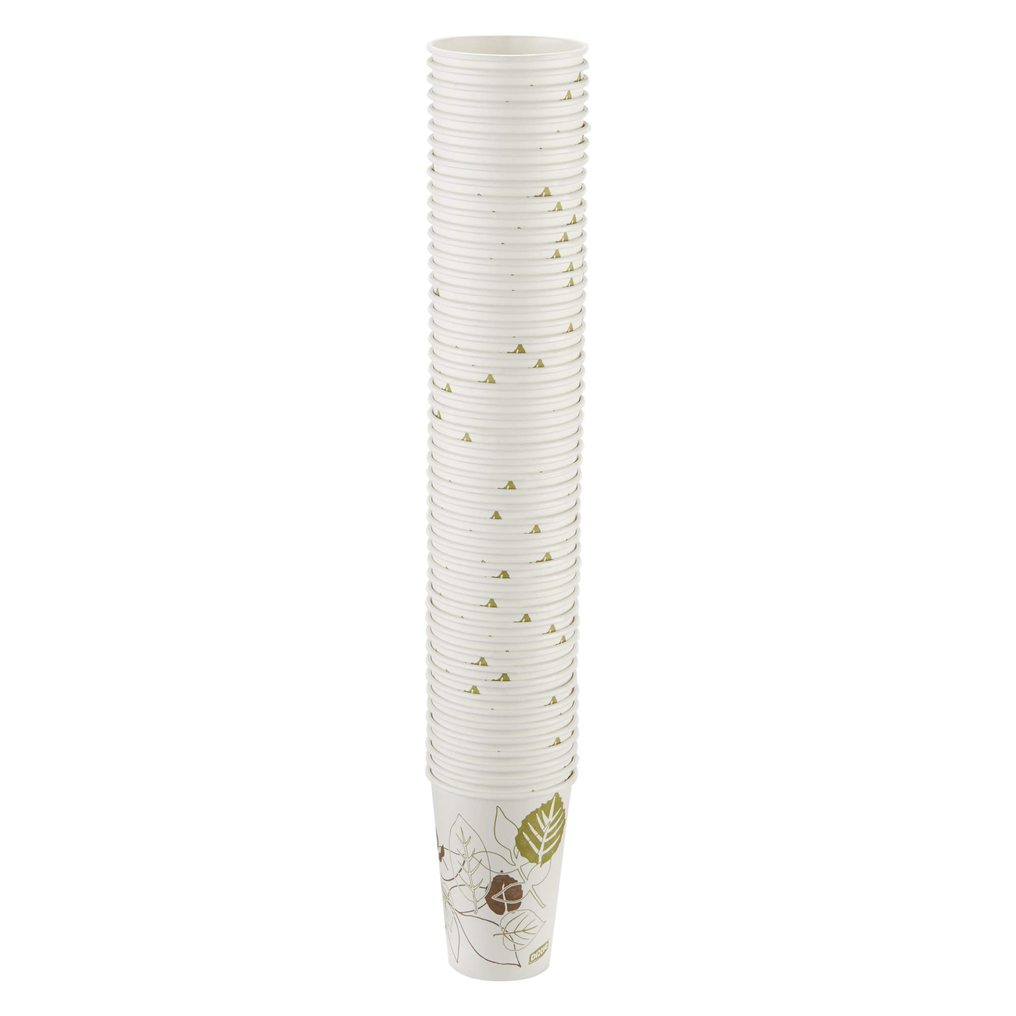 Georgia-Pacific Dixie 16 oz Disposable Paper Hot Coffee Cups - 50 Cups Per Sleeve, 20 Sleeves Per Case (2346PATH) - Perfect for Offices, Cafes, and Catering Events