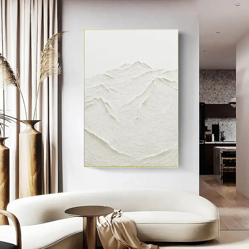 Minimalist Textured Plaster Art Painting - Modern Abstract Wall Decor for Living Room, Bedroom & Office | #MM029