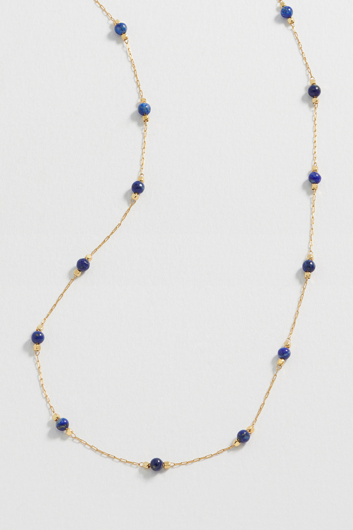 Healing Lapis Lazuli Gemstone Bead Necklace for Women - Natural Stone Jewelry for Chakra Balancing, Meditation & Spiritual Wellness - Perfect for Yoga, Reiki & Energy Healing
