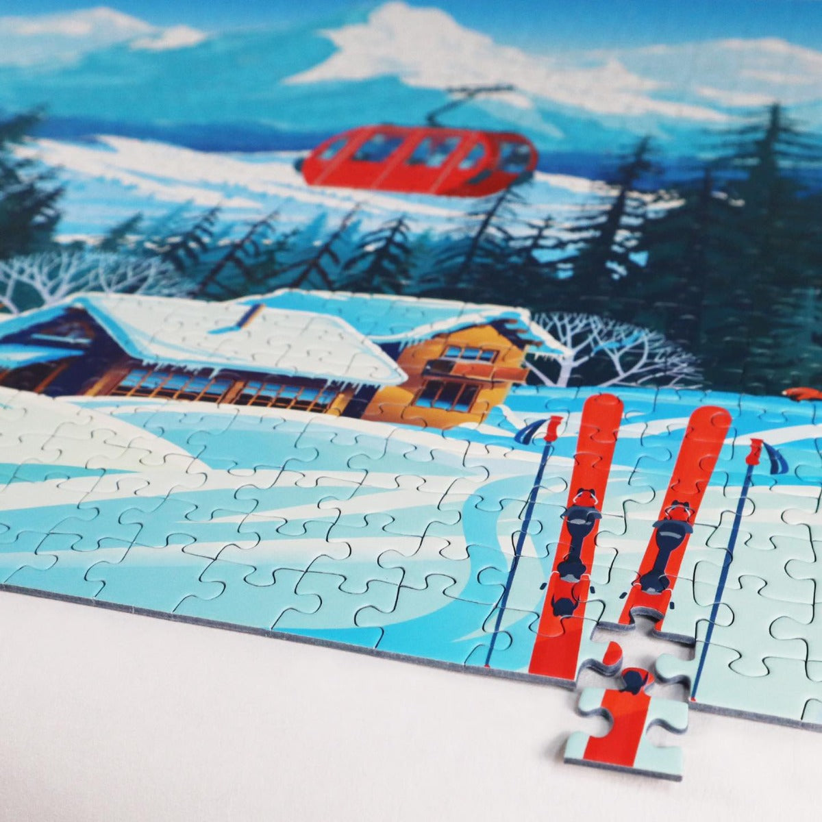 1000 Piece Snowy Landscape Jigsaw Puzzle for Adults - Calypto Premium Puzzle for Relaxation & Home Decor
