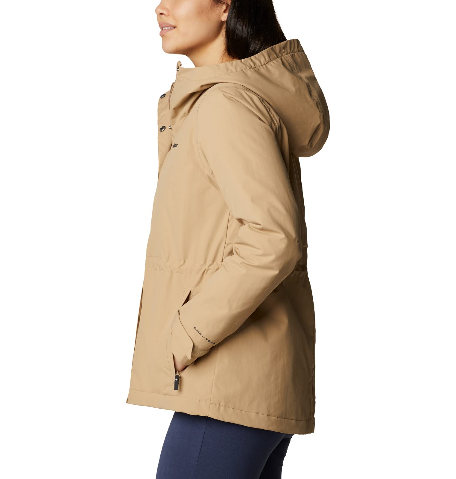 Columbia Women's Hadley Trail Jacket - Lightweight Waterproof Hiking Jacket for Outdoor Adventures, Rainy Days & Travel