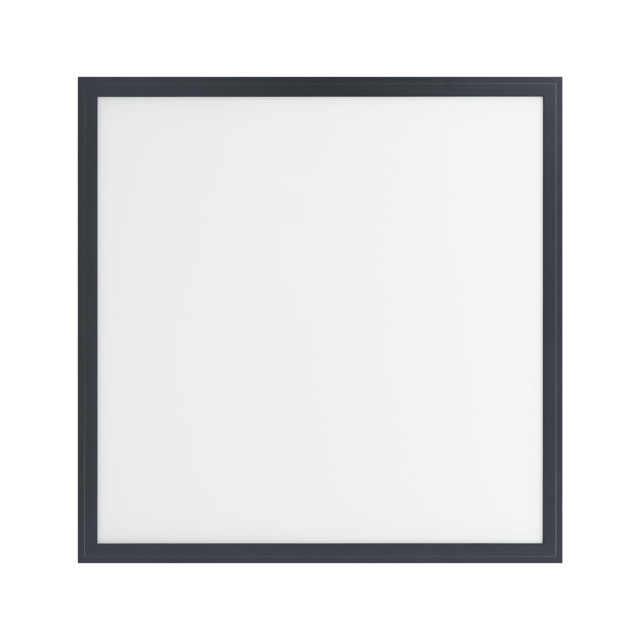 Eglo Connect Salobrena Z Smart Black Square Panel LED Flush Mount Ceiling Light 59.5cm - Modern Lighting for Living Room, Bedroom & Kitchen