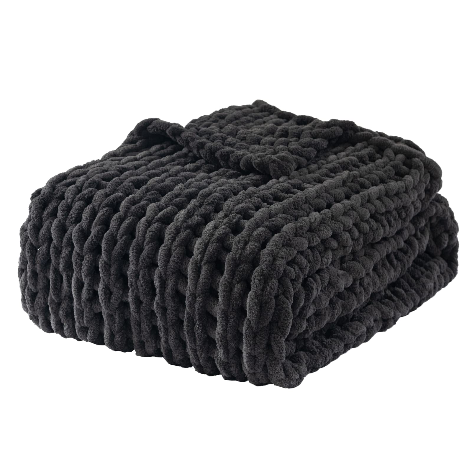 ZonLi Chunky Knit Blanket Queen Size - 60