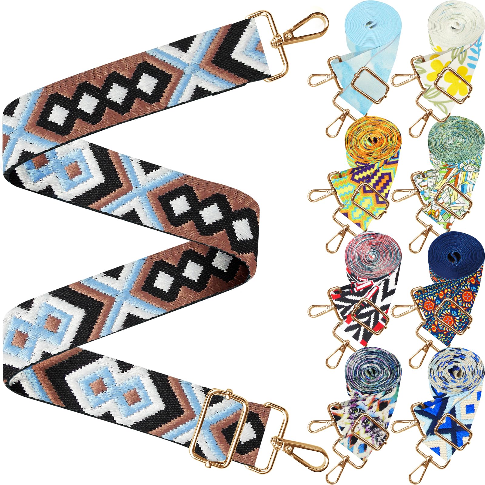 Adjustable Crossbody Purse Strap - Replacement Shoulder Bag Strap for Handbags, Purses & Guitar - Durable & Comfortable for Daily Use, Travel & Shopping