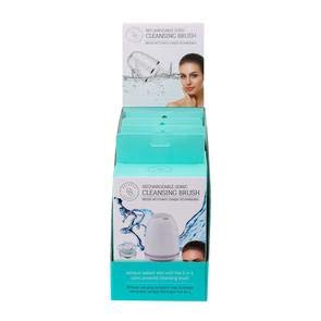 Rechargeable Waterproof Sonic Facial Cleansing Brush - Gentle Exfoliating with 2 Speed Settings & 3 Interchangeable Heads - Compact & Easy to Use for Daily Skincare Routine at Home or Travel