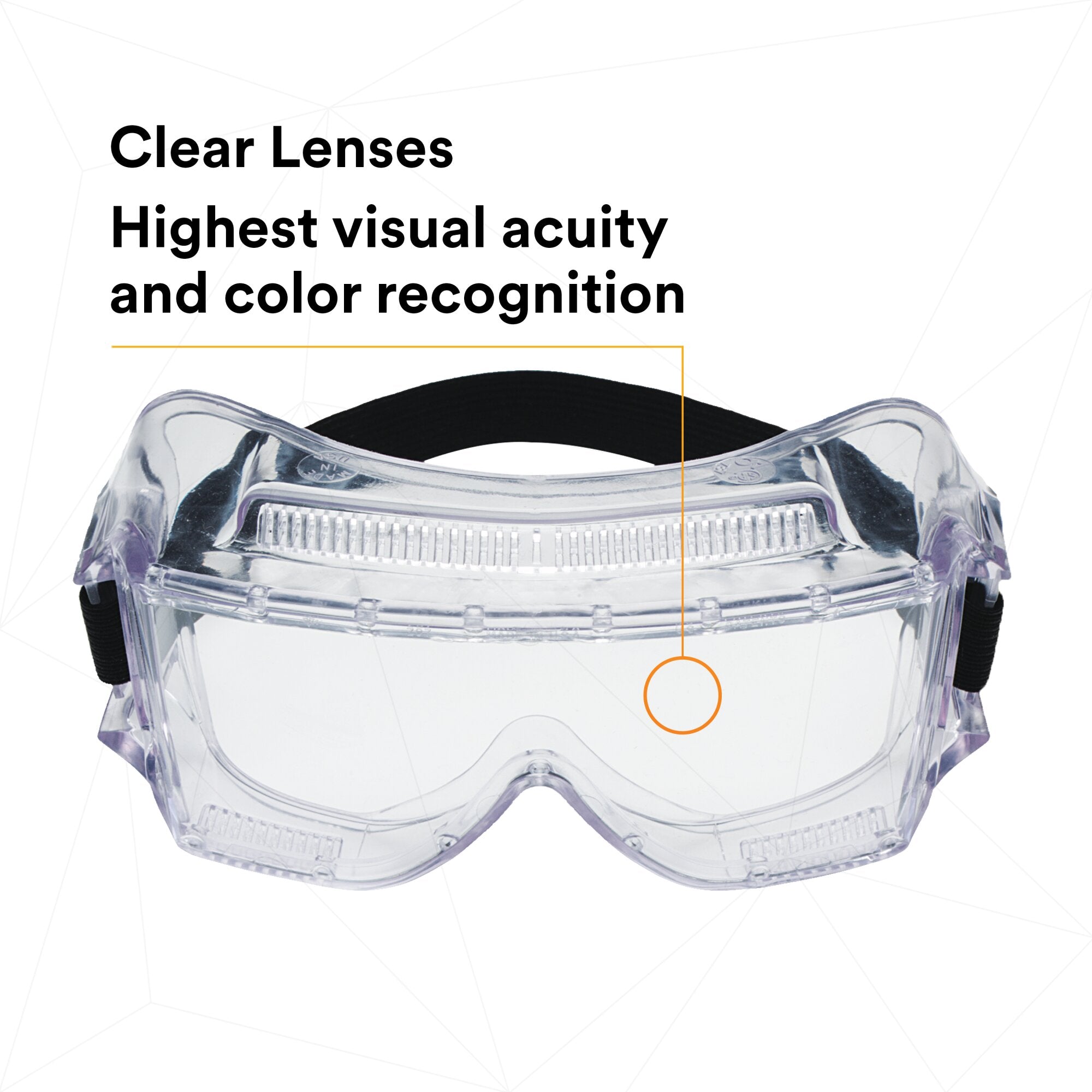 3M Centurion Impact Safety Goggles 452 40300 00000 10 - Clear Lens Protective Eyewear for Construction, Woodworking & DIY Projects - ANSI Z87.1 Certified Safety Glasses