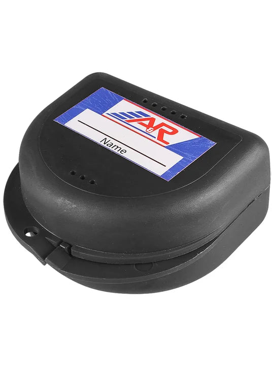 A&R Black Mouth Guard Case - Durable & Protective Storage for Sports, Travel & Night Use