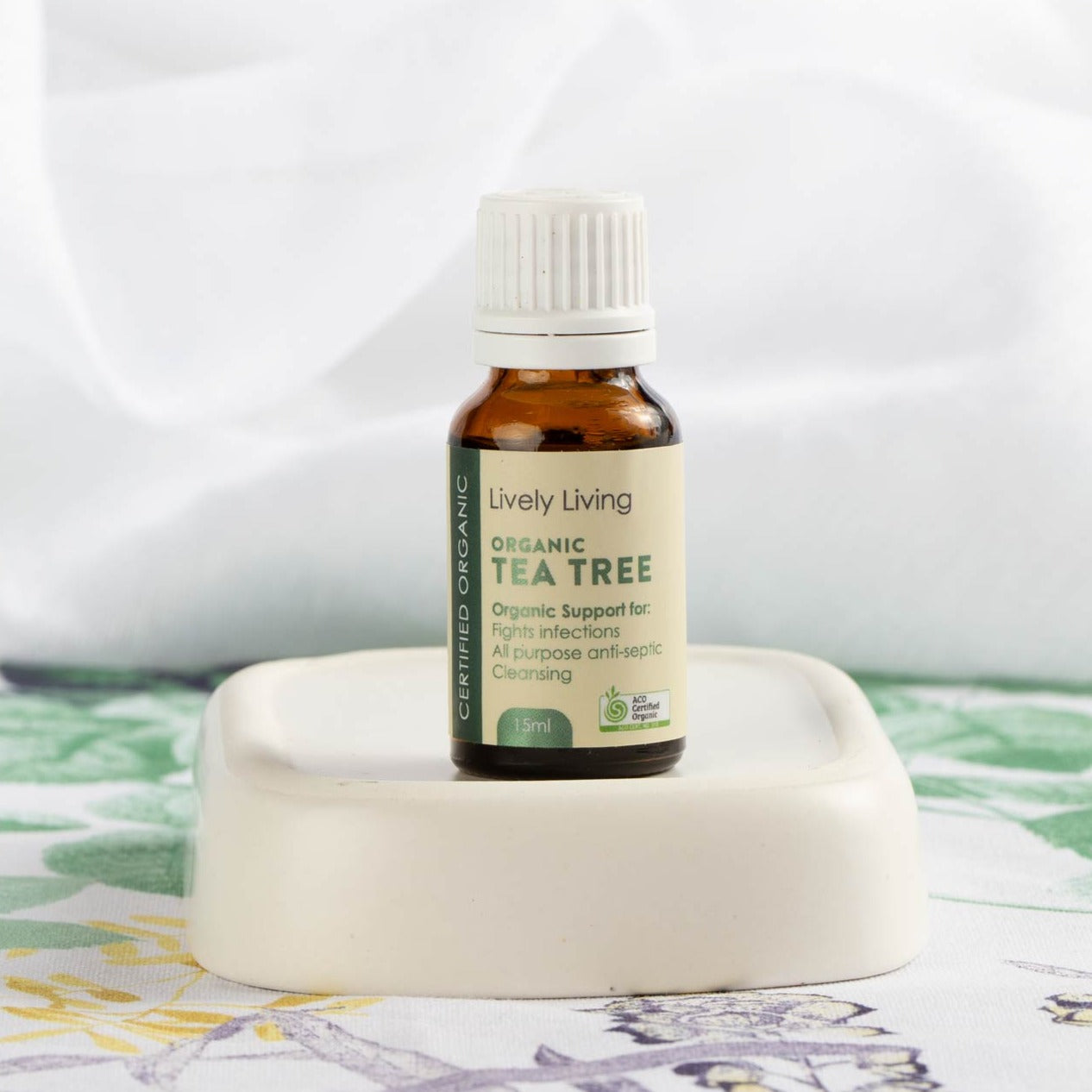Organic Tea Tree Essential Oil 15ml - Pure Natural Aromatherapy Oil for Skin Care, Hair Growth & Stress Relief - Perfect for Diffusers, Massage & DIY Beauty Products