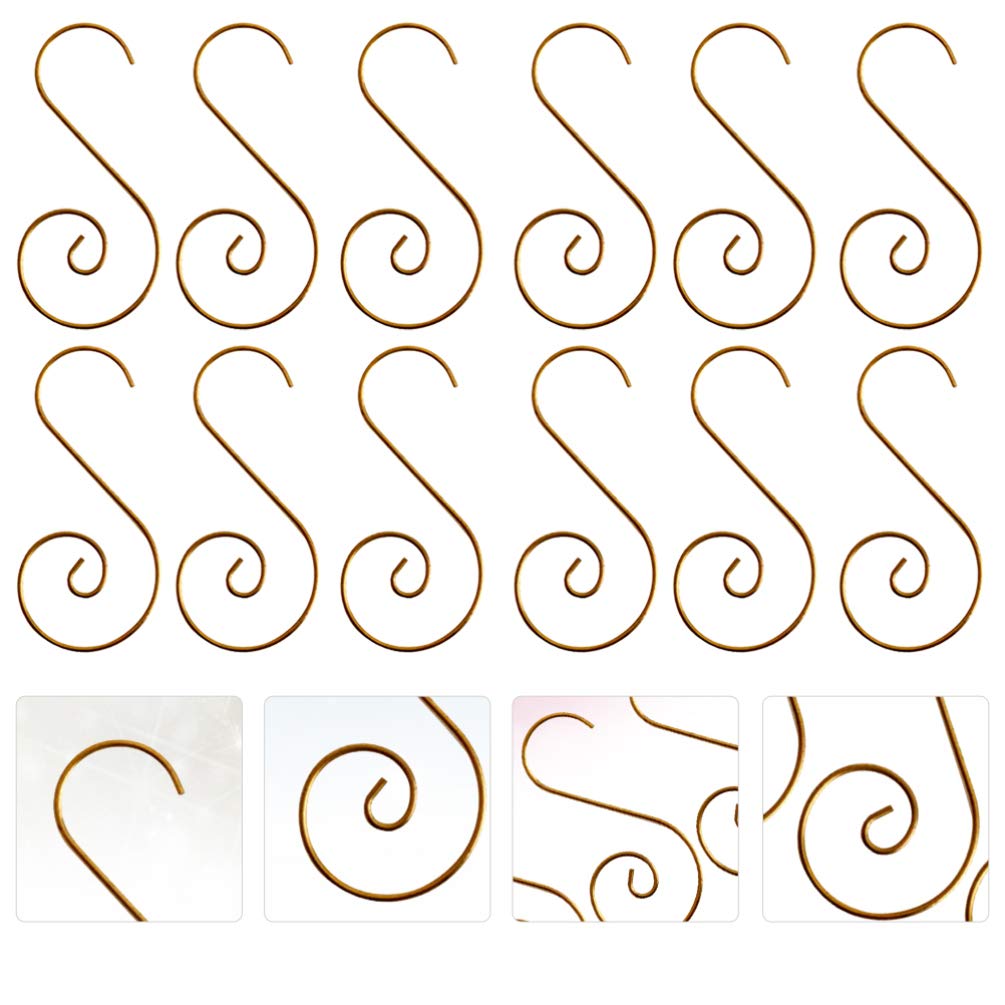 100-Pack Heavy Duty Metal S Hooks for Kitchen Storage, Christmas Tree Ornaments, and Home Organization - Rust-Resistant Hanging Hooks for Cabinets, Walls, and Holiday Decorations (Perfect for Pantry, Garage, and Christmas Decor Hanging)