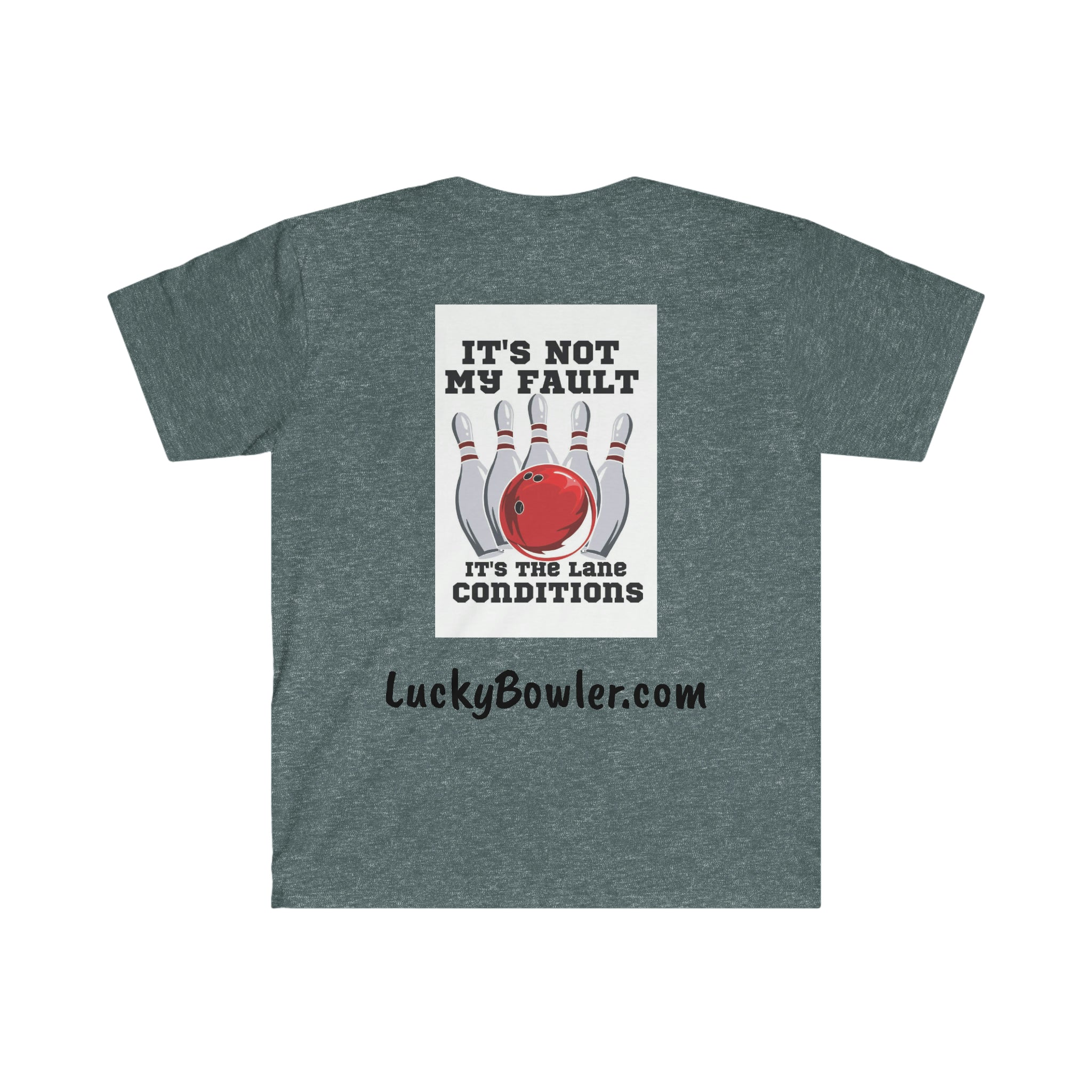 Lucky Tee #1 - Funny 'Not My Fault' Graphic T-Shirt for Men & Women | Trendy Casual Cotton Tee for Everyday Wear, Parties & Gifts