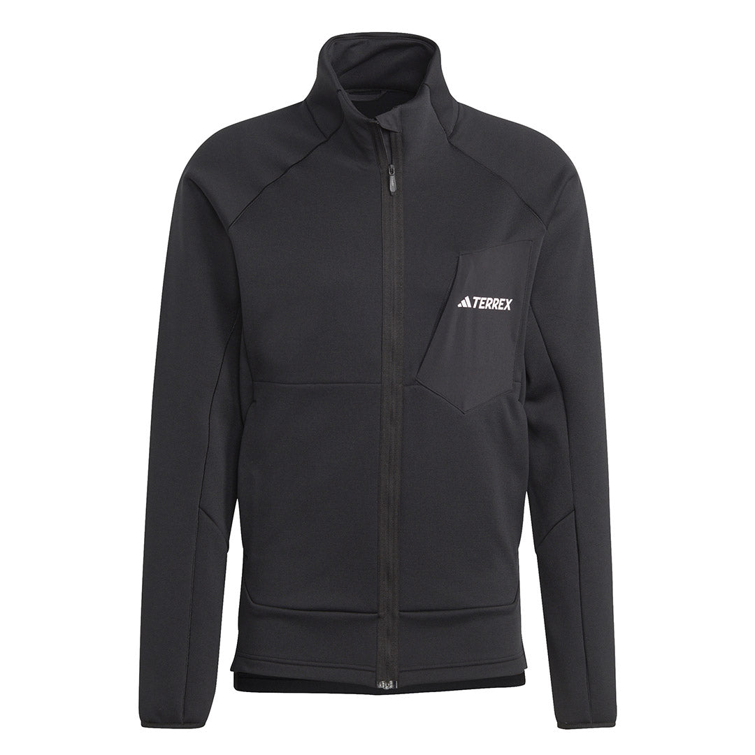 Adidas Men's Terrex Xperior Medium Fleece Jacket - Lightweight Hiking & Outdoor Winter Jacket for Men - Perfect for Camping, Trail Running and Cold Weather Activities (IB1839)