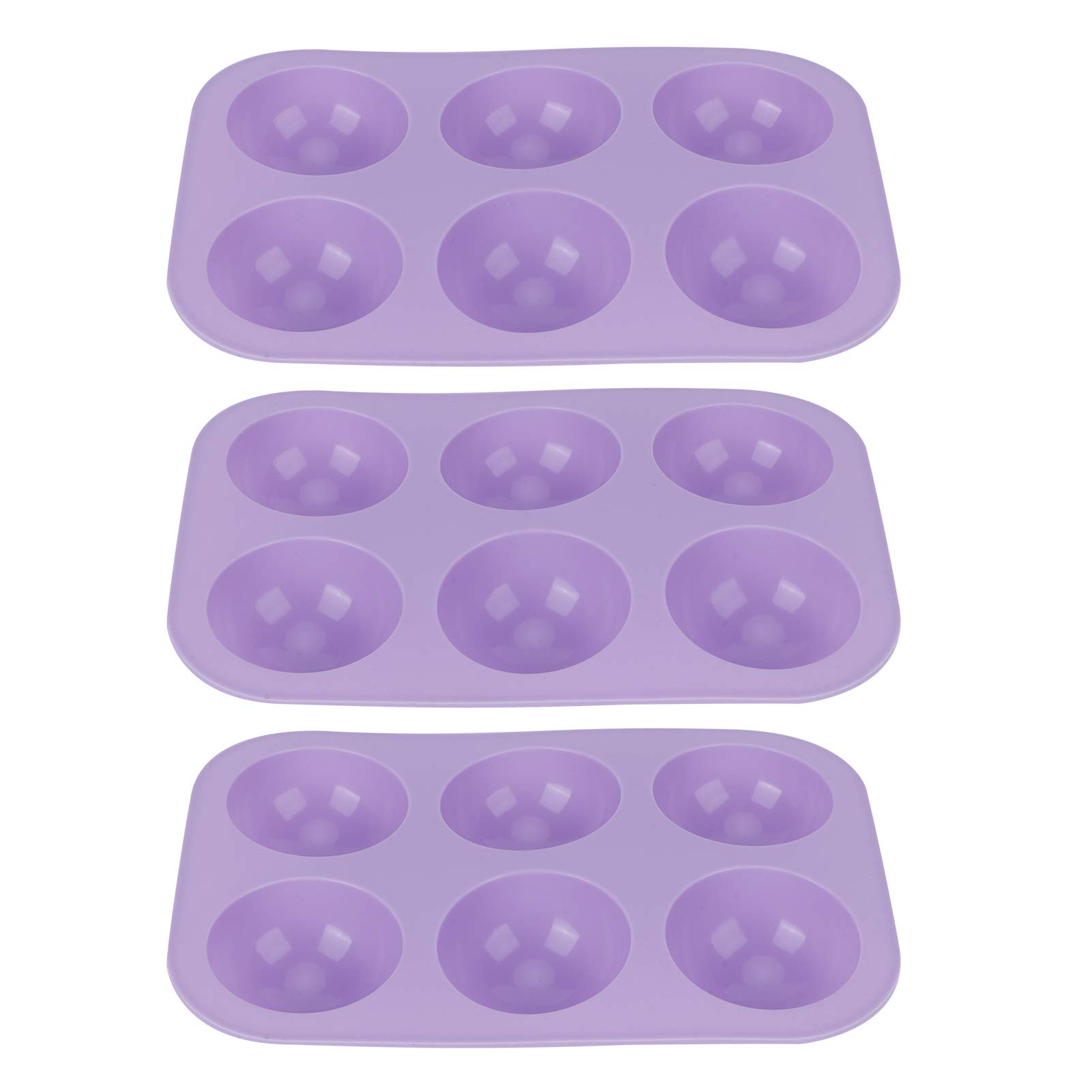 3Pcs Silicone Chocolate Molds for Baking - Semi Sphere Candy & Cake Molds, DIY Chocolate Making Kit for Home Bakers - Perfect for Valentine's Day Gifts, Birthday Parties, and Holiday Dessert Decorations