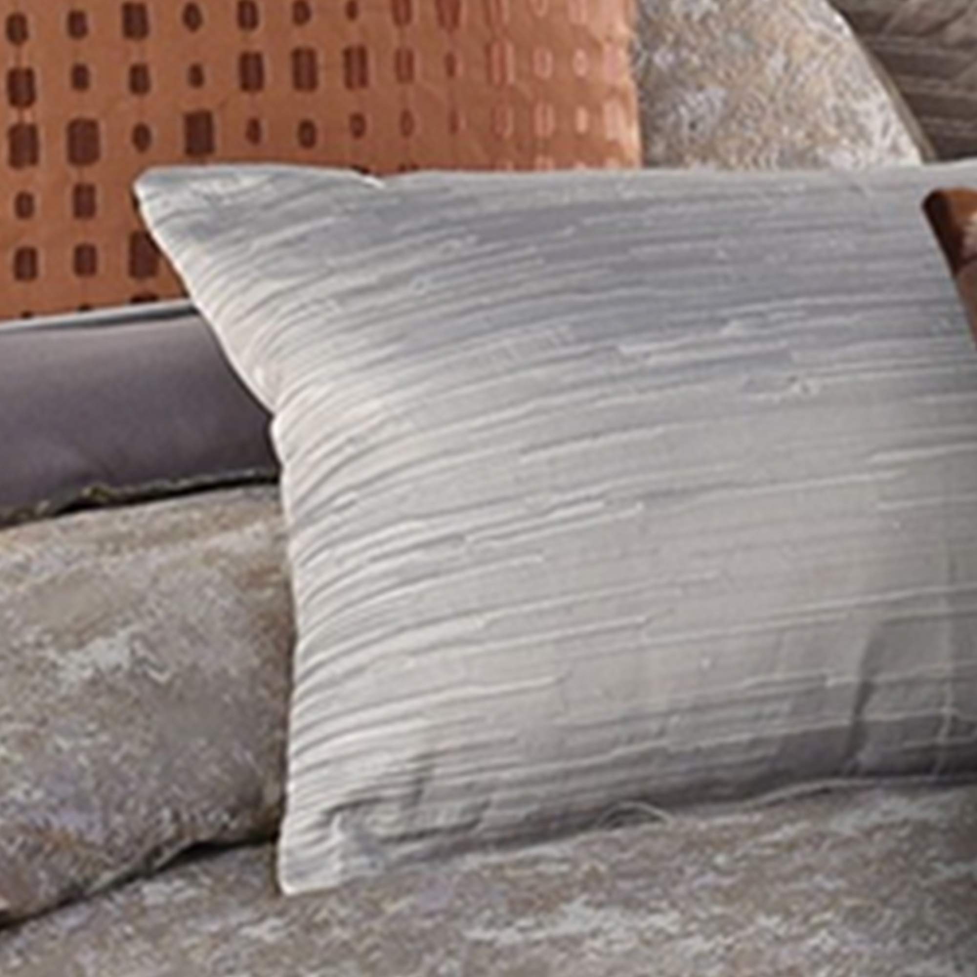 Benjara 12-Piece King Size Polyester Comforter Set with Luxurious Textured Details in Gray & Brown - Perfect for Master Bedroom, Guest Room & Cozy Home Decor