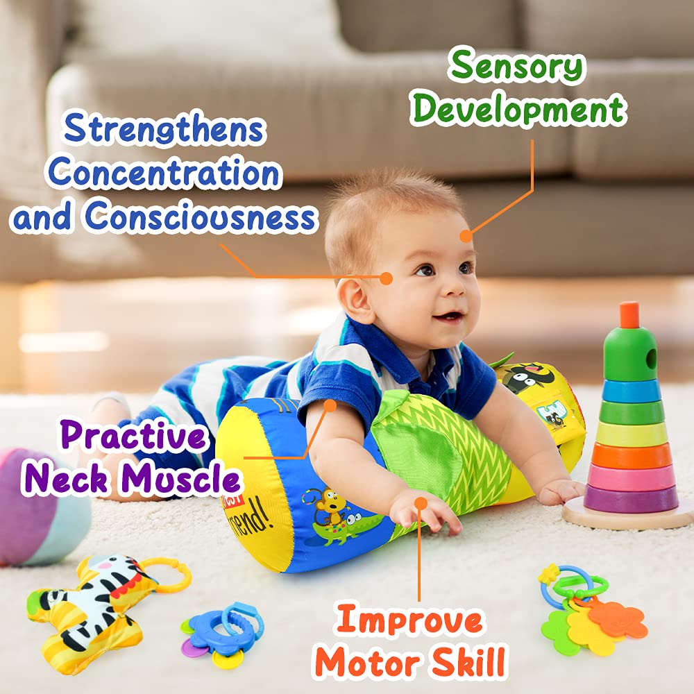 **Best Baby Tummy Time Pillow for Newborns 0-6 Months – Ergonomic Infant Development Toy for 2, 3, 4, 5, 6+ Month Olds – Soft & Safe Support for Crawling & Playtime**    *(Perfect for strengthening neck & back muscles during tummy time, playdates, or interactive learning at home!)*