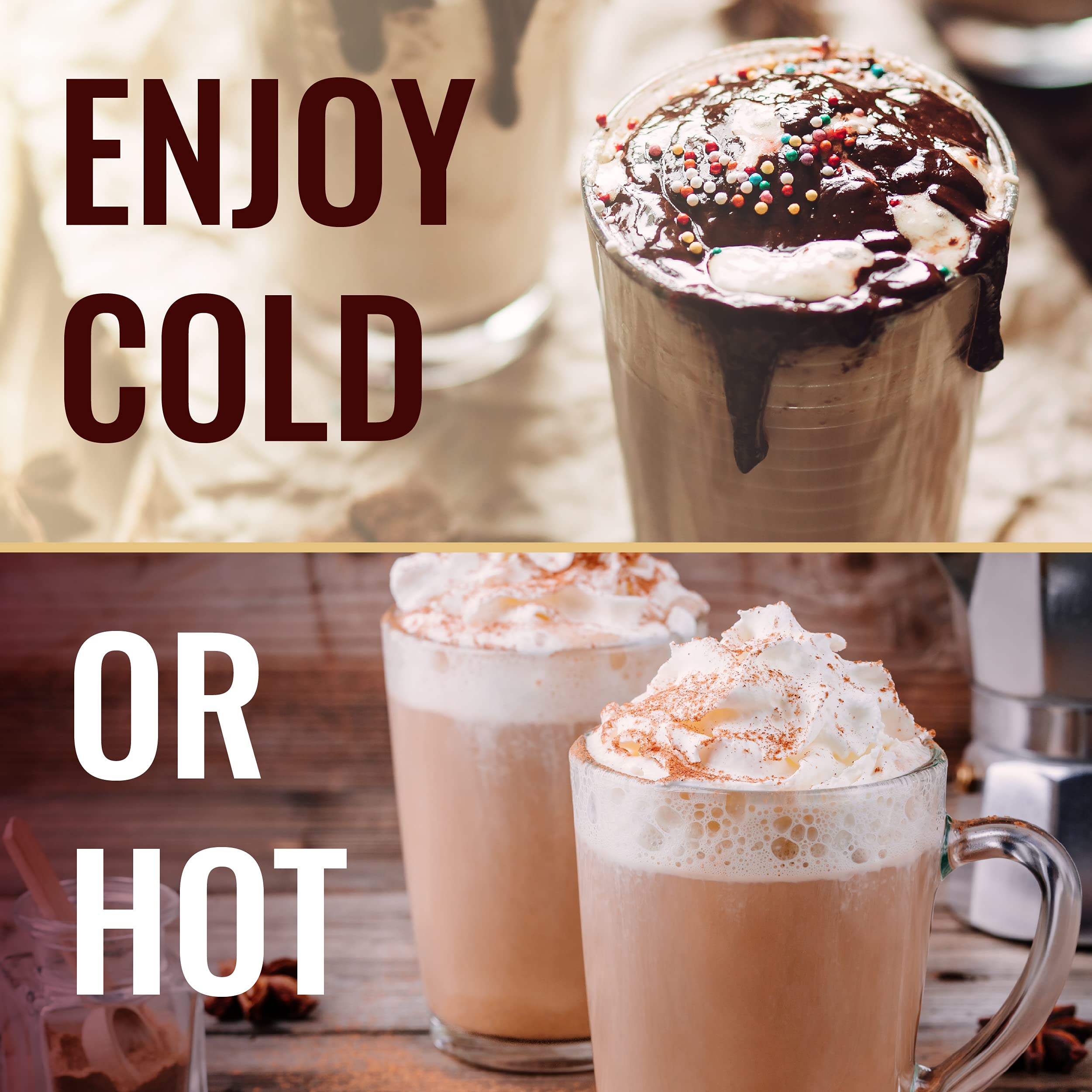 Hills Bros. Toffee Butter Frappé Drink Mix - 12 Pack (2.3 oz Each) | Gluten Free, Kosher Certified | Rich & Creamy Instant Coffee Beverage | Perfect for Iced Coffee, Dessert Topping & Afternoon Treats