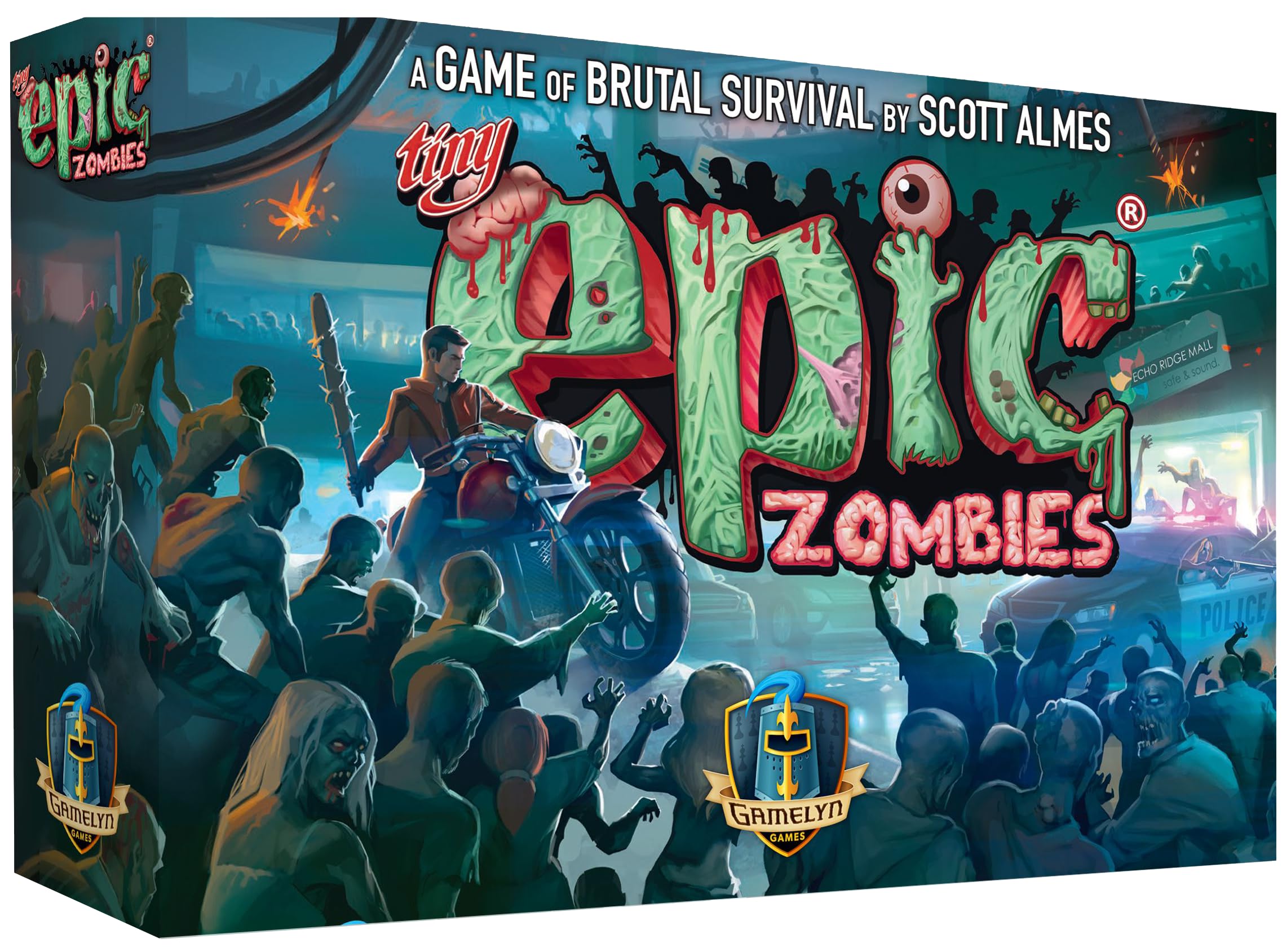 Tiny Epic Zombies - Cooperative Board Game for 2-4 Players | Survival Horror Strategy Game | Perfect for Game Nights, Family Gatherings & Halloween Parties