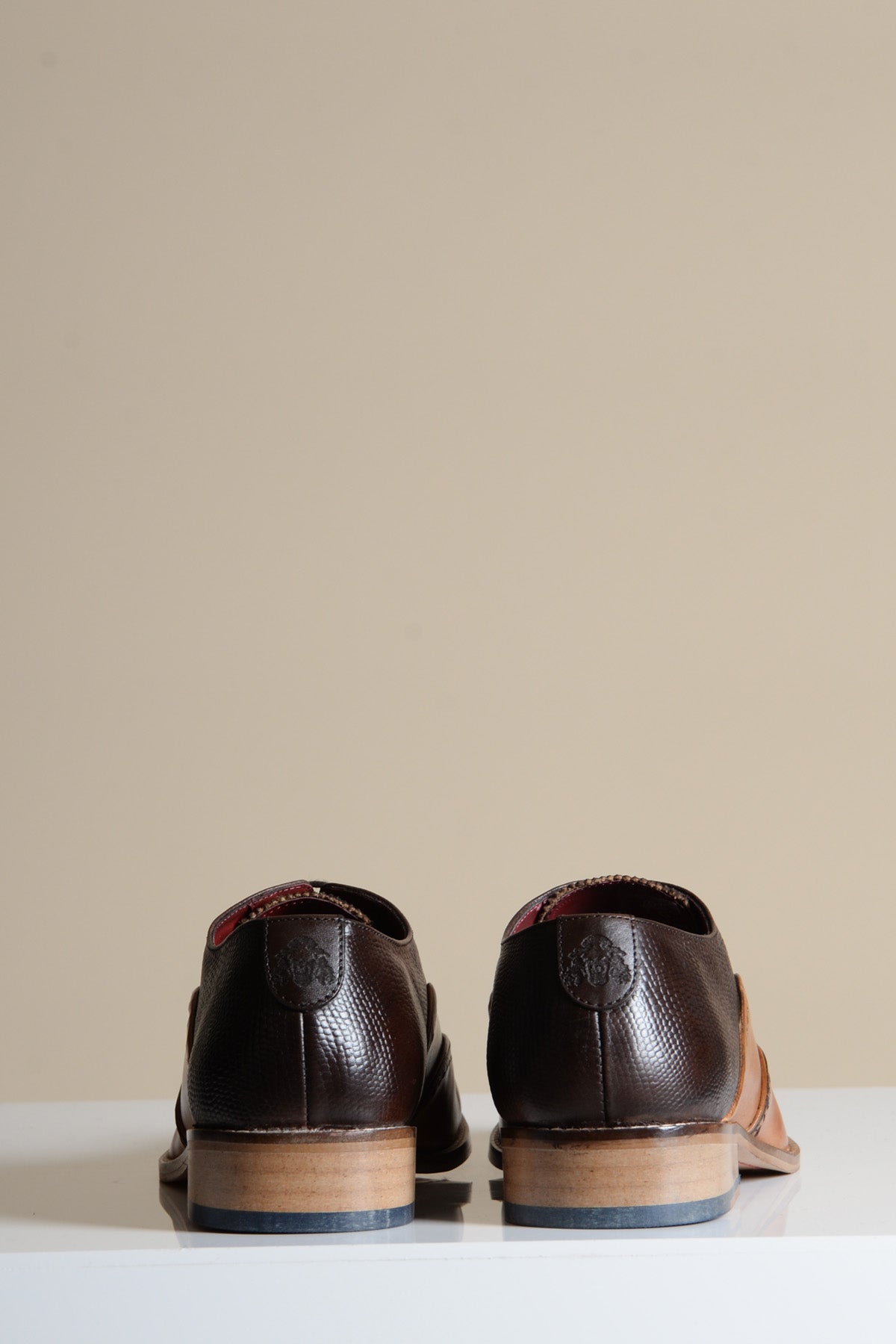 RYAN Tan Brown Leather Wingtip Brogue Shoes for Men | Classic Oxford Dress Shoes | Perfect for Business, Weddings & Formal Occasions