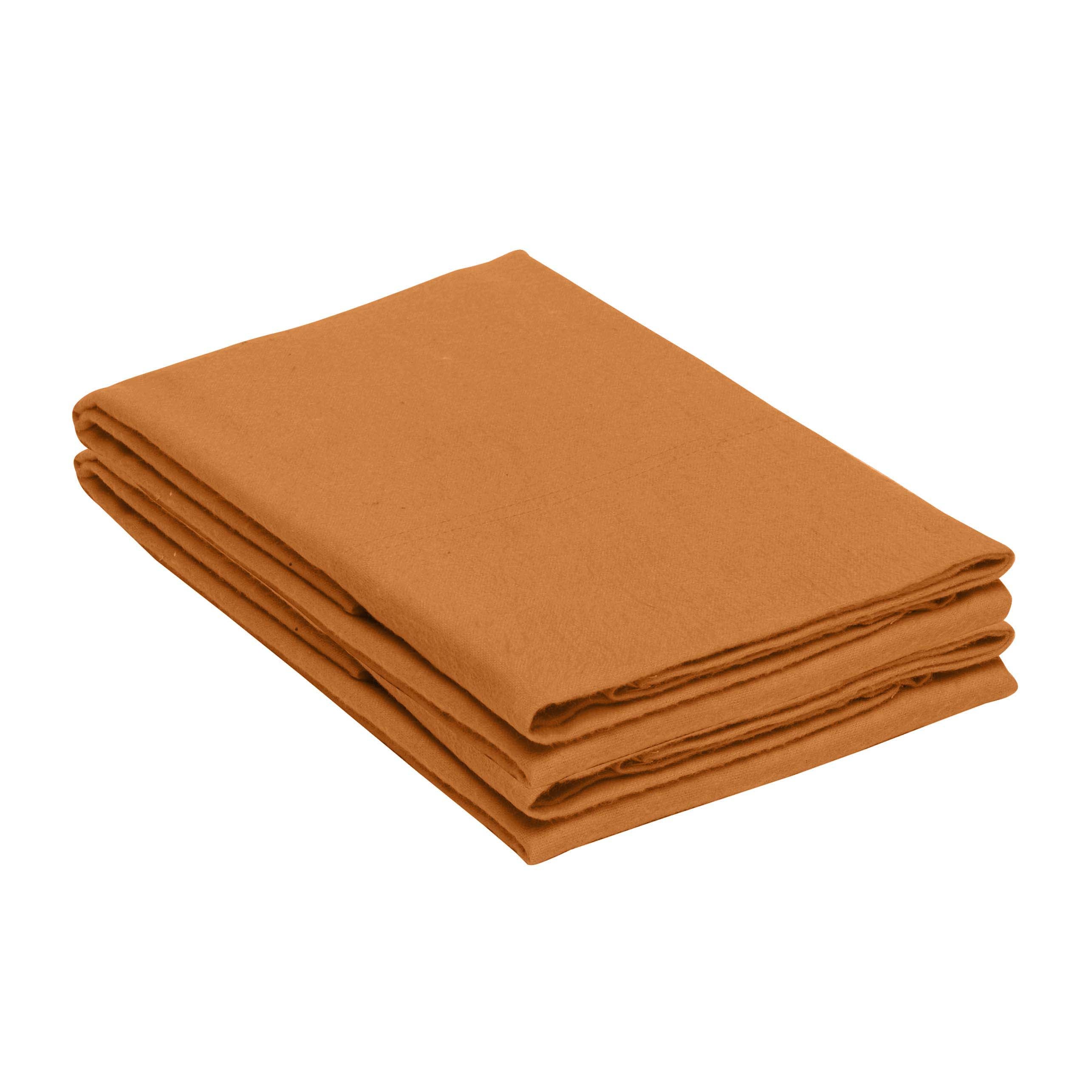 Soft Cotton Flannel 2-Piece Pillowcase Set - Breathable & Cozy Bedding for Winter - Perfect for Home, Hotel, and Guest Room Use