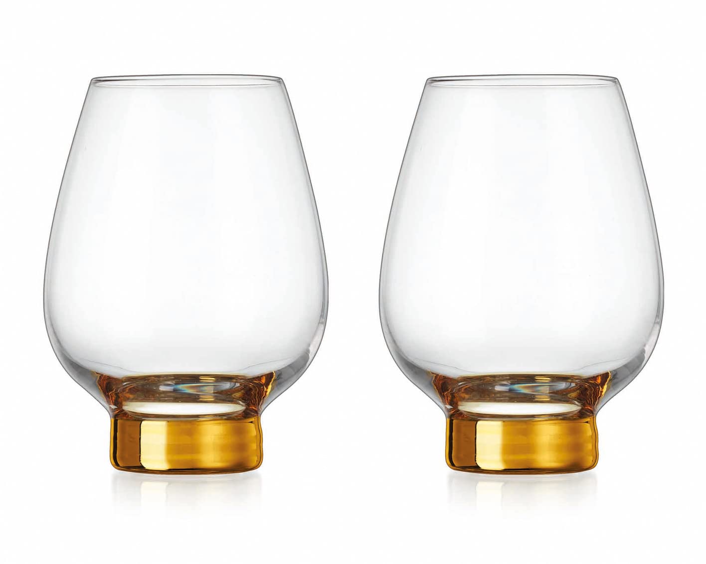 Premium Red Wine Goblet Set - 6 Elegant Gold-Rimmed Crystal Glasses for Wine Tasting, Champagne & Beverages - Perfect for Dinner Parties, Weddings & Home Entertaining