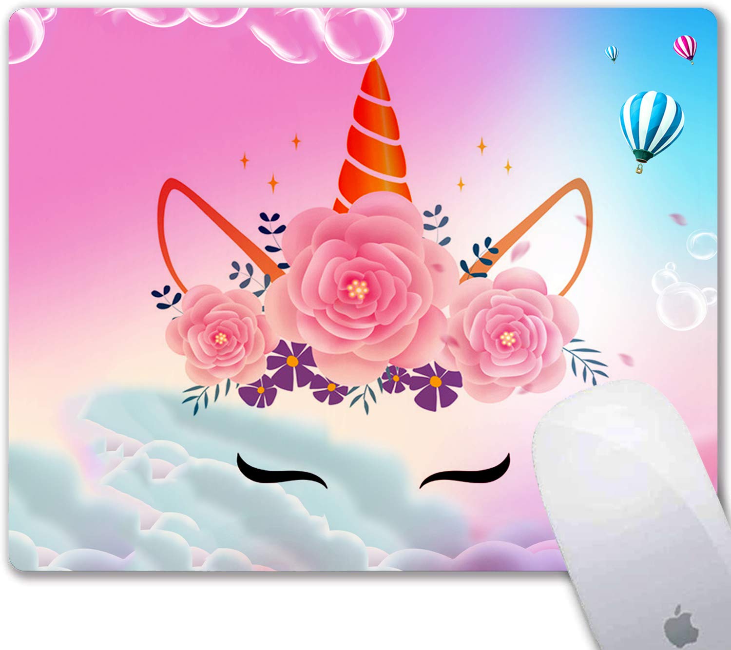 Custom Unicorn Mouse Pad - Personalized Design for Laptop & Desktop Computer - Perfect Gift for Girls - Office & Gaming Use