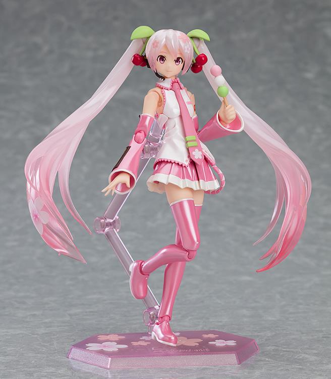 Figma #EX 061 Sakura Miku Vocaloid Anime Figure - Collectible Japanese Anime Character Model for Display & Cosplay