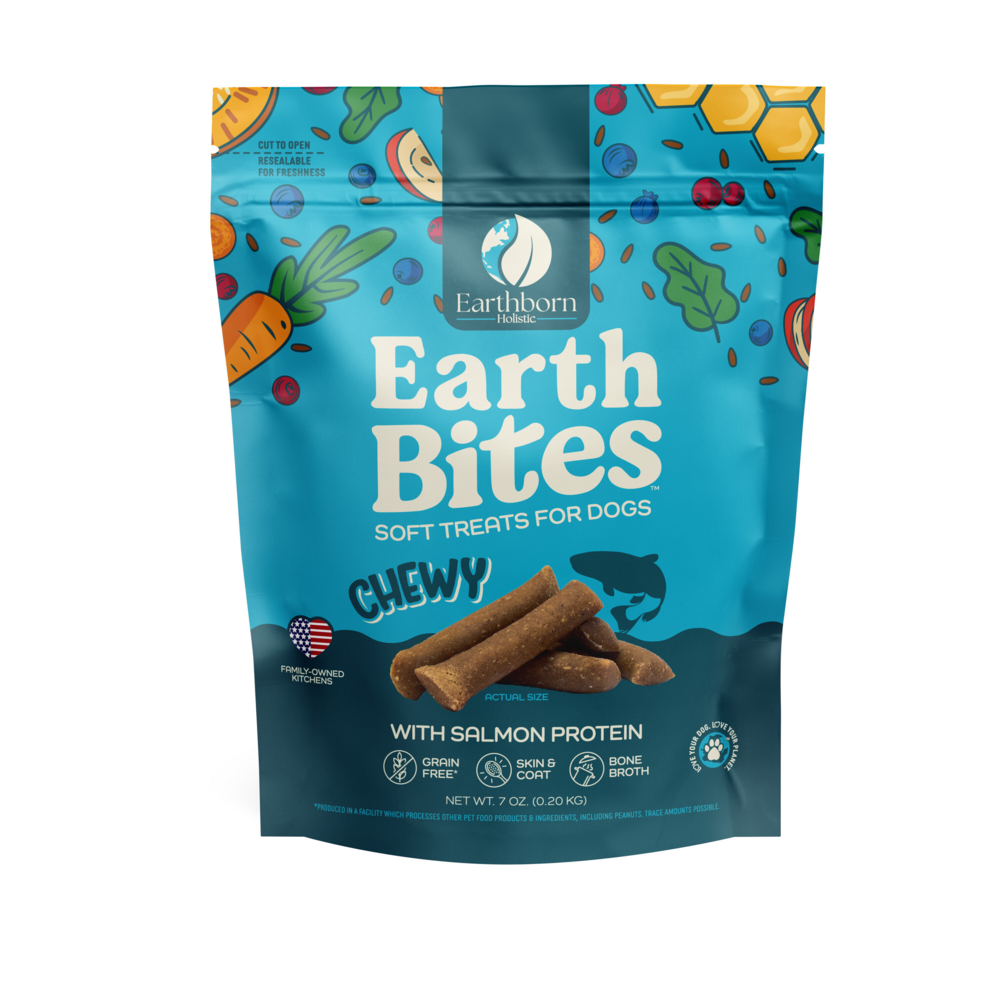 Earthbites Chewy Salmon Dog Treats - Natural, Grain-Free & High Protein for Training & Rewards - Perfect for Small, Medium & Large Dogs - Indoor & Outdoor Use