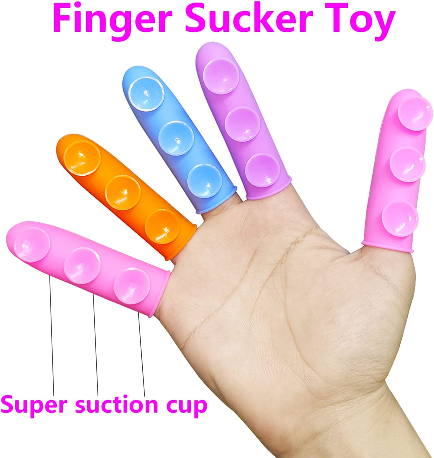 5PCS Squid Sucker Fidget Toys for Kids & Adults - Stress Relief Sensory Toys for ADHD, Autism, Anxiety - Fun Classroom Gifts & Christmas Stocking Stuffers - Perfect for Home, Office, and School Use
