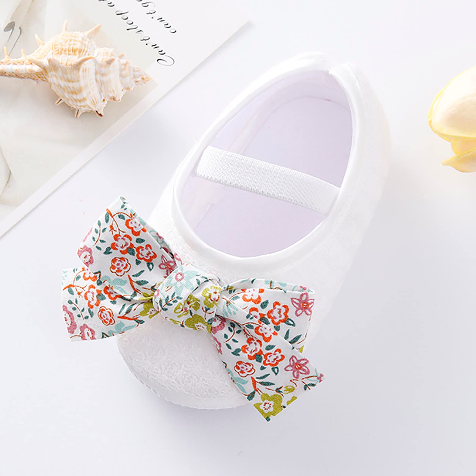 Baby Girl Mary Jane Flats - Non-Slip Soft Sole First Walker Shoes for Weddings & Special Occasions