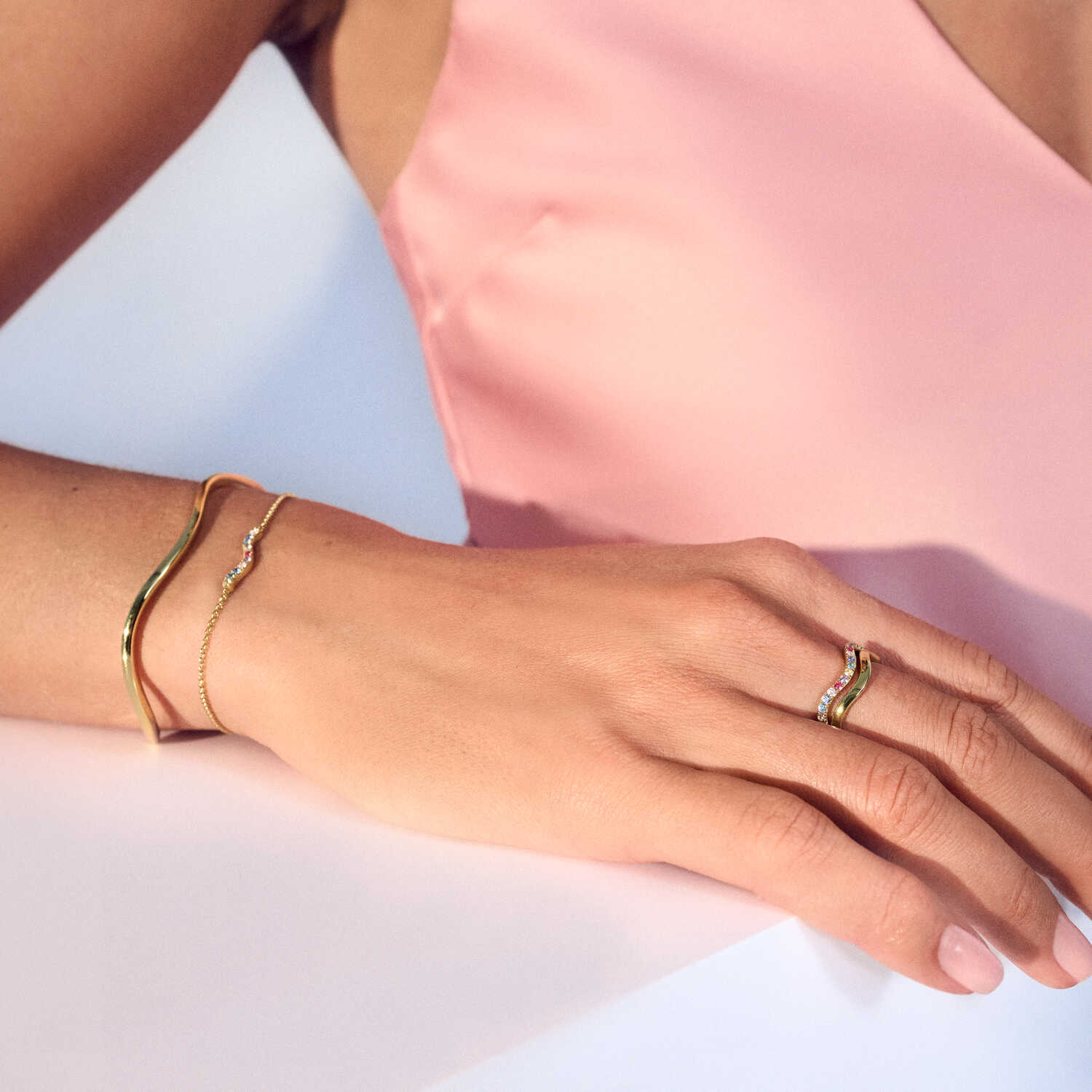 ELLERA WAVES PIANURA Ring - Elegant Silver Wave Design Stackable Ring for Women | Perfect for Everyday Wear, Gift Giving & Special Occasions