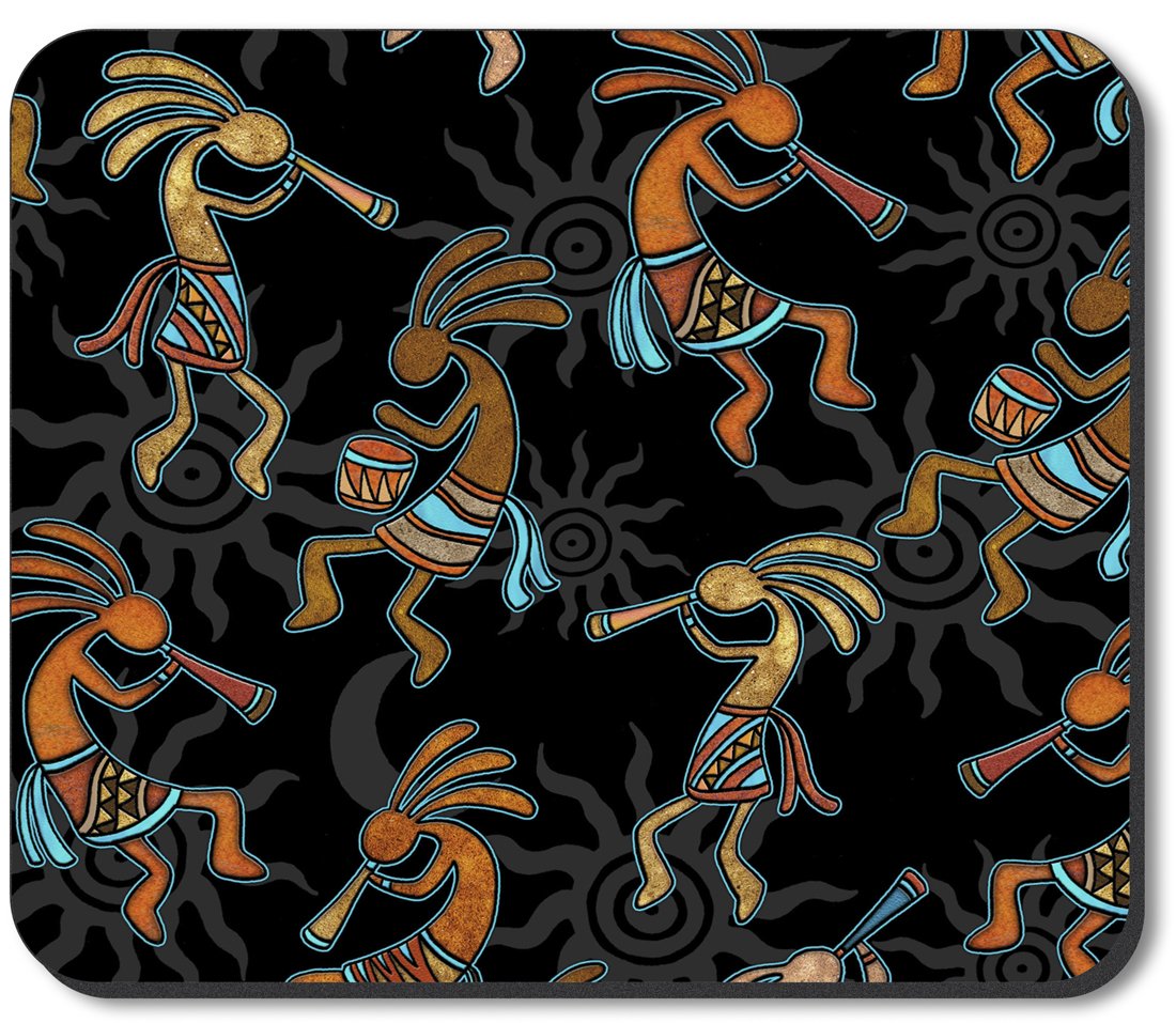 Kokopelli Art Plates Brand Mouse Pad - Unique Design by Dan Morris - Perfect for Office, Gaming & Home Workspace Decor