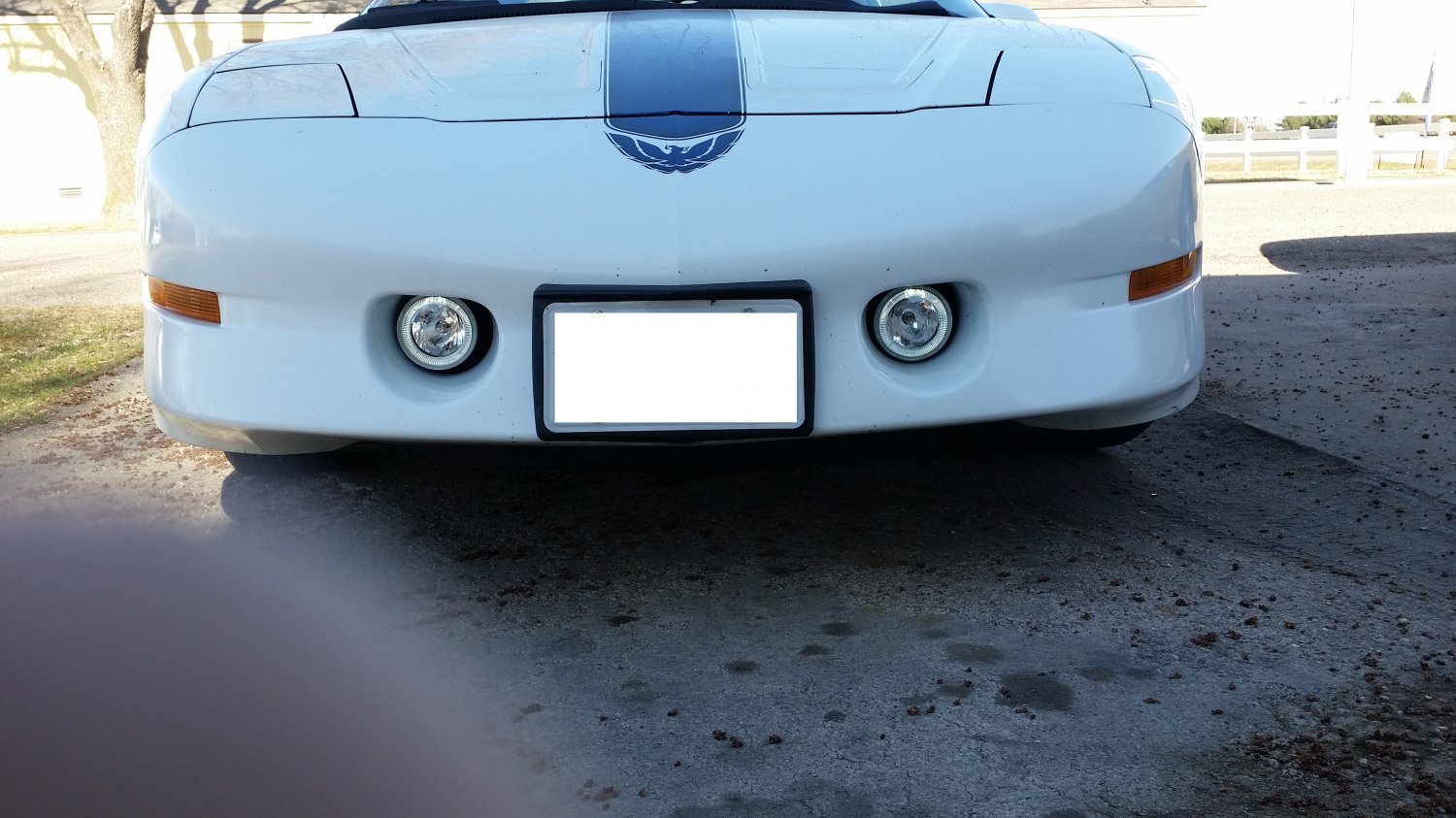 1998-2002 Pontiac Firebird Trans Am Halo Fog Lights Kit - Angel Eye LED Driving Lights & Foglamps for Enhanced Night Visibility (Compatible with Wings West Body Kits) - Perfect for Street Racing, Car Shows & Night Driving