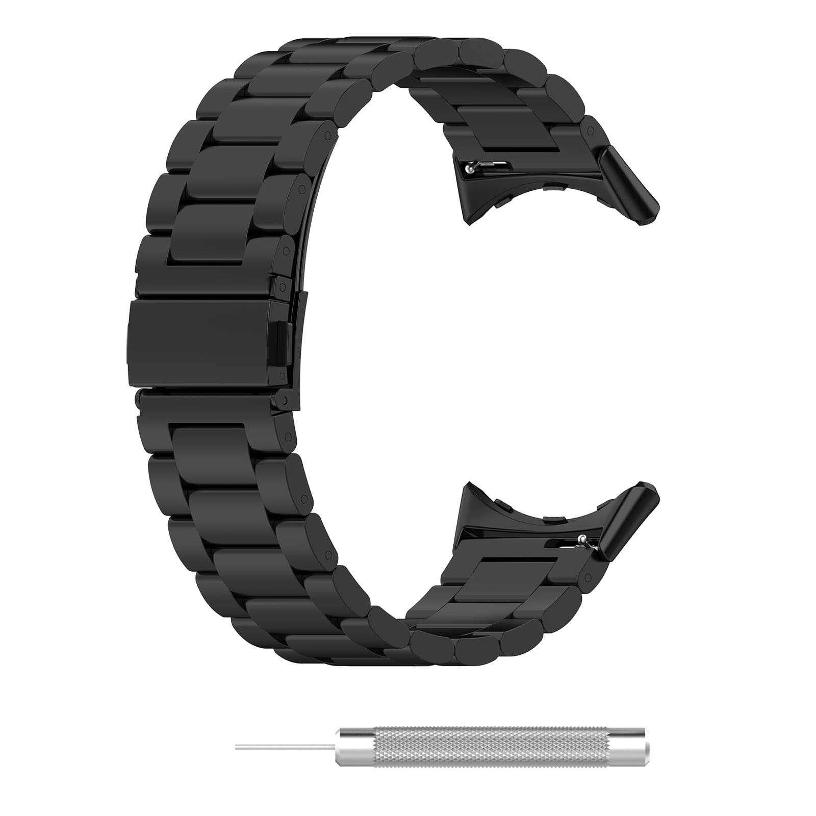 Stainless Steel Watch Band for Google Pixel Watch 3 41mm/Pixel Watch 2/Pixel Watch 1 - Adjustable Replacement Strap Wristband Accessories (Not Compatible with Pixel Watch 3 45mm) | Perfect for Workouts, Business Meetings & Everyday Wear