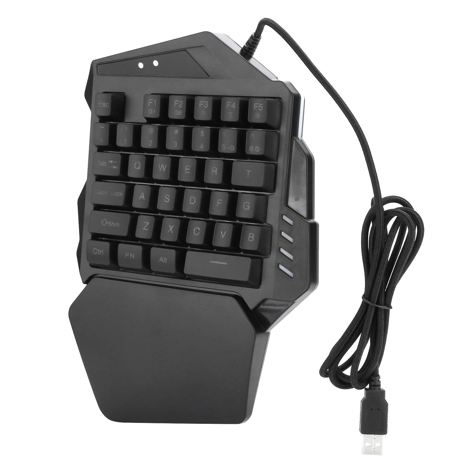 One-Handed Gaming Keyboard with LED Backlight - Durable RGB Mechanical Keyboard for PC, Mac, Laptop | Perfect for Home Gaming, Office Work & Professional Esports