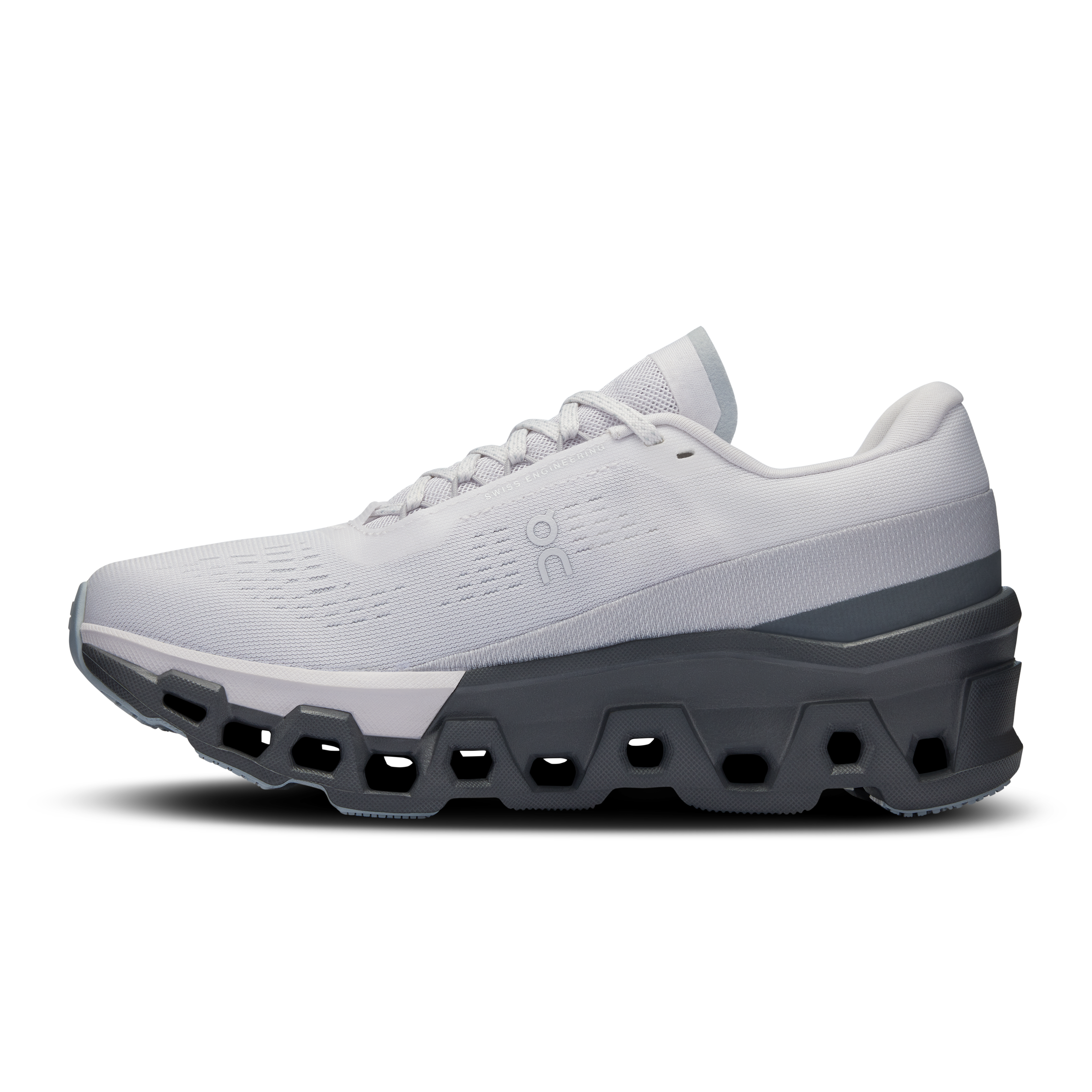 On Running Women's Cloudmonster 2 Running Shoes - Lightweight Cushioned Sneakers for Women in Frost/Rock Color | Perfect for Road Running, Jogging & Gym Workouts