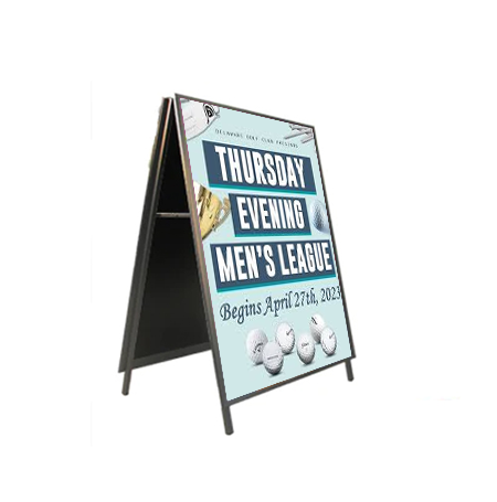 48x72 A-Frame Sign Holder with Security Screws - 1 1/4