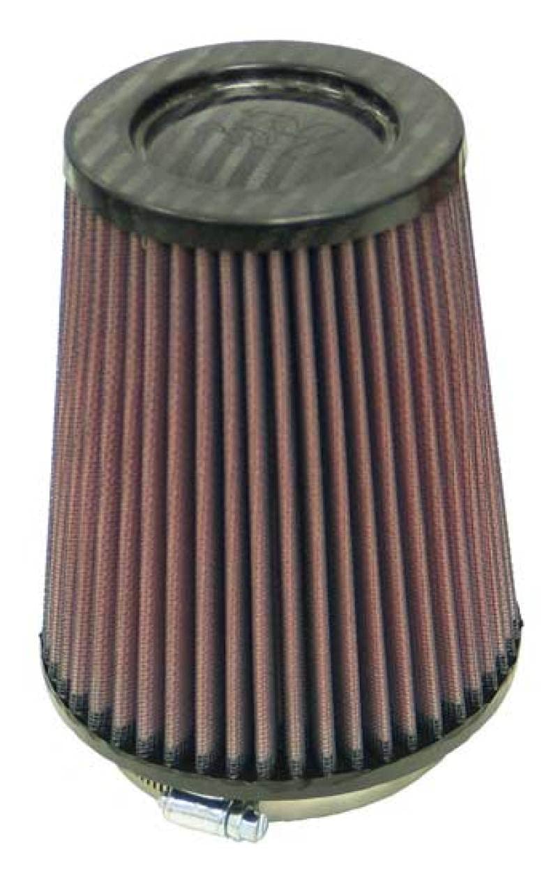 K&N High Performance Universal Air Filter - Carbon Fiber Top, 4