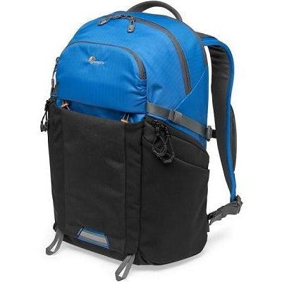 Lowepro Photo Active BP 300 AW Waterproof Camera Backpack - Blue/Black for DSLR & Mirrorless Cameras - Perfect for Travel, Hiking & Outdoor Photography