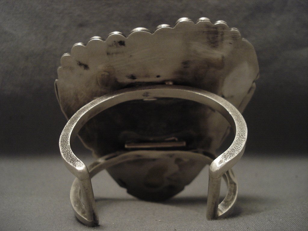 179 Gram Vintage Navajo Sterling Silver Bracelet by Stover Paul - Authentic Native American Jewelry for Women - Perfect for Boho Fashion & Cultural Events