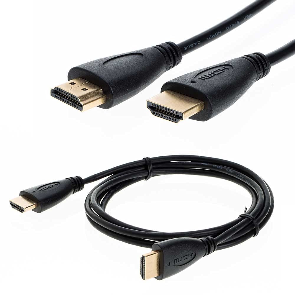 4K Ultra HD HDMI Cable High Speed with Ethernet & Audio Return Channel - Gold Plated Connectors for HDTV, Xbox, PS4, 3D (1.5ft) - Perfect for Home Theater & Gaming Setup