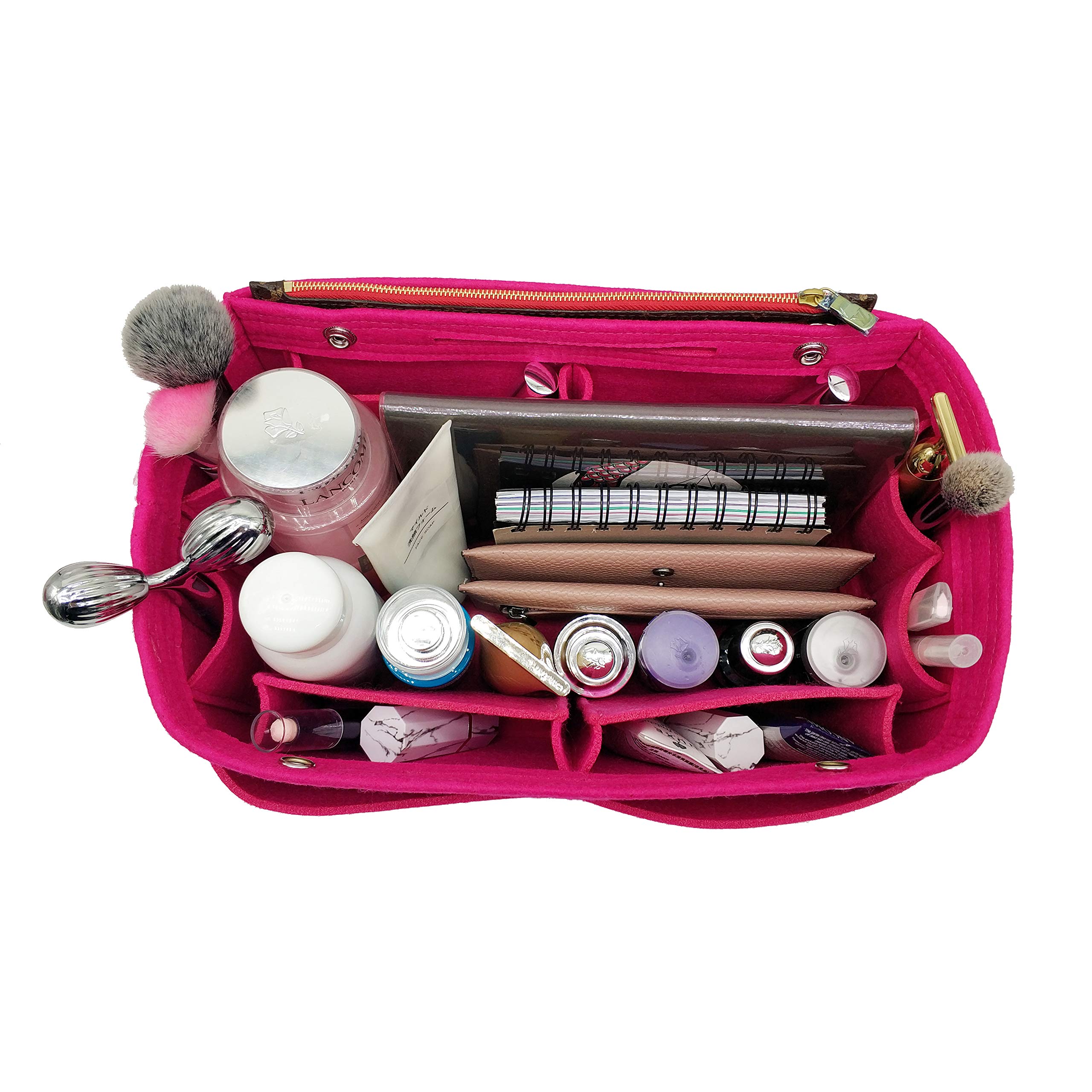 LEXSION Felt Purse Organizer Insert - Multi Pocket Handbag Organizer with 10+ Compartments | Perfect for Tote Bags, Backpacks & Travel Accessories Organization