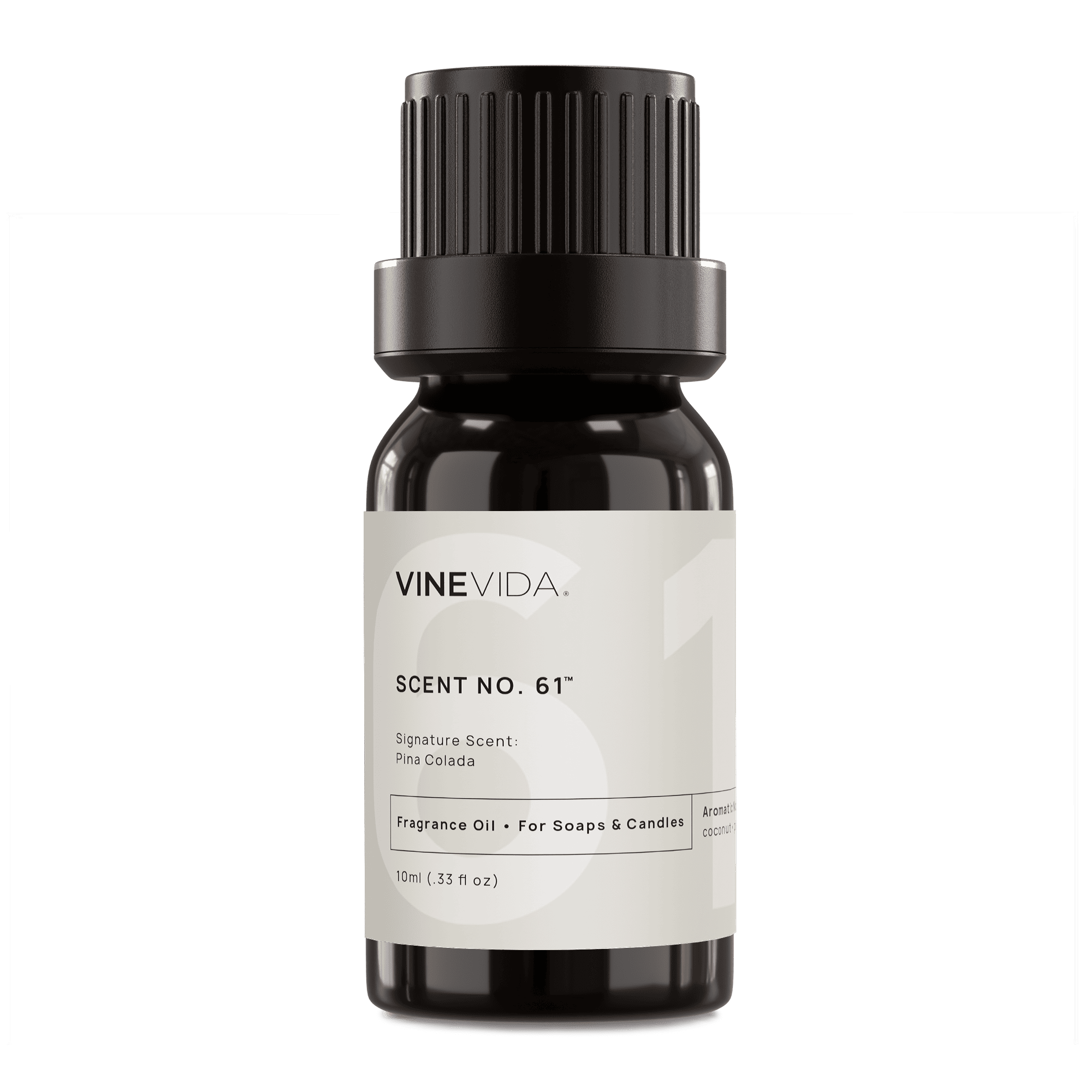 NO. 61 Pina Colada Fragrance Oil for Soaps & Candles - Tropical Scent for DIY Bath & Body Products, Home Aromatherapy