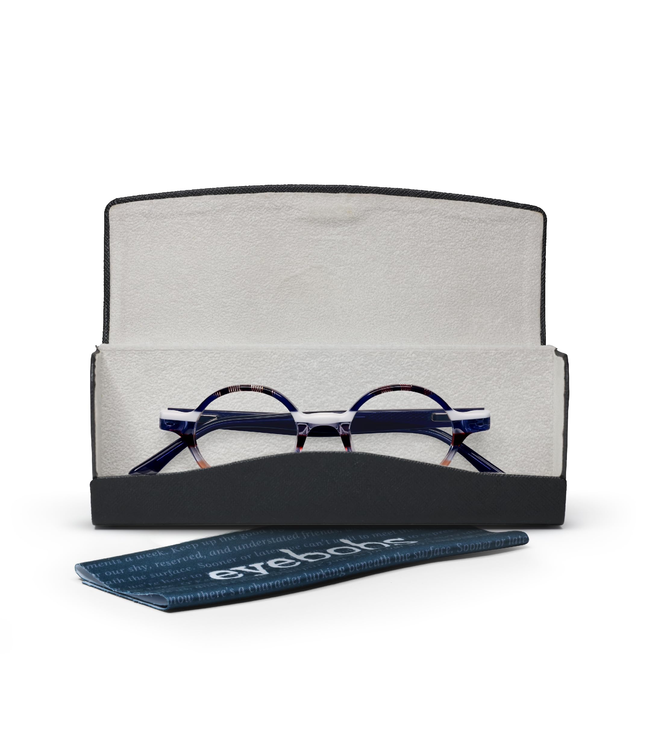 eyebobs Wisecracker Premium Reading Glasses for Men & Women – Round Frame for Average Faces (0.0x-4.0x) – Perfect for Office, Reading & Computer Work