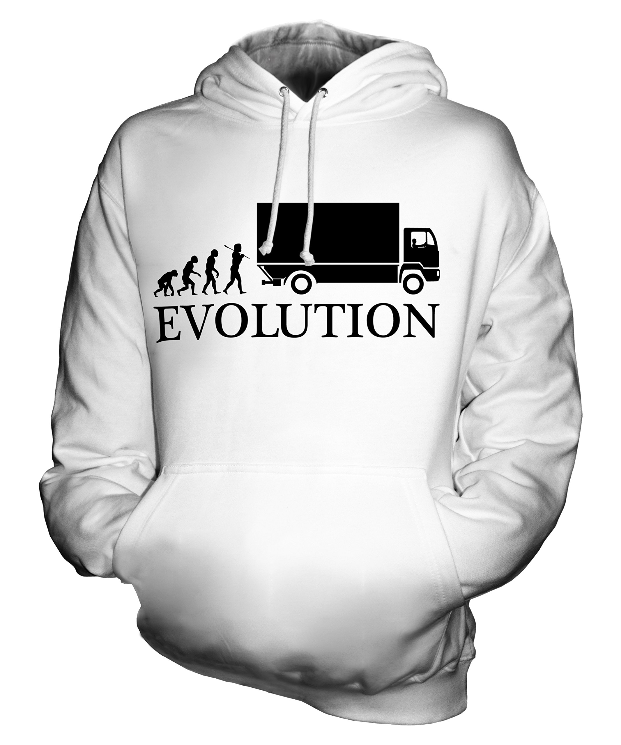 Unisex Evolution of Man Hoodie for Men & Women - Comfortable Lorry Driver Pullover for Casual Wear & Outdoor Activities
