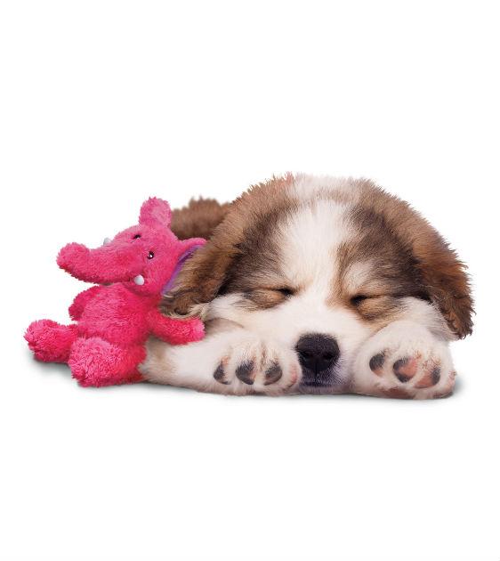 Kong Cozie Elmer Plush Dog Toy - Soft & Durable Cuddly Puppy Chew Toy for Small & Medium Dogs - Perfect for Cuddling, Chewing & Playtime at Home or Outdoors