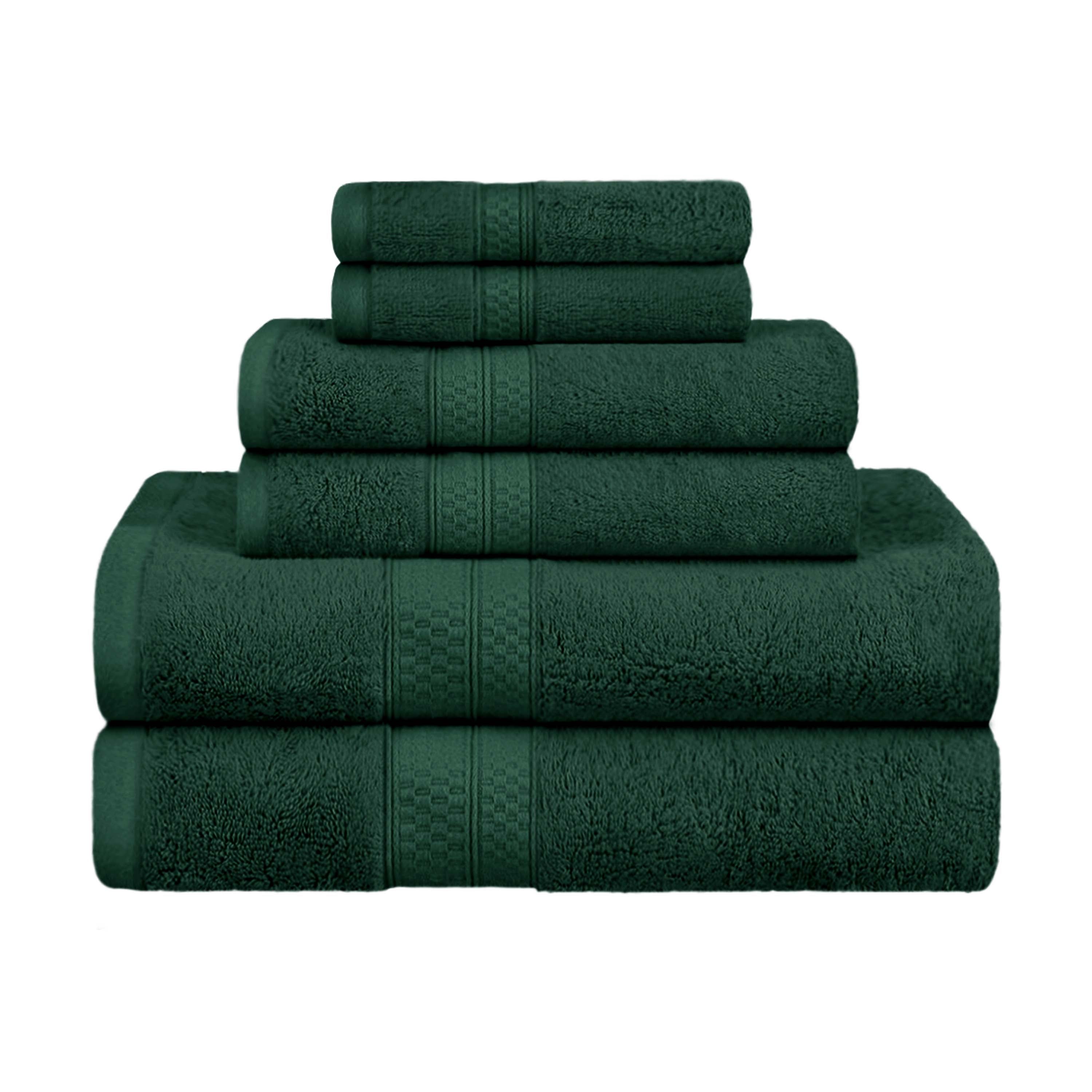 Ultra Soft Rayon Bamboo Cotton Blend 6-Piece Towel Set | Bath, Spa & Beach Towels | Luxurious & Absorbent for Home & Travel
