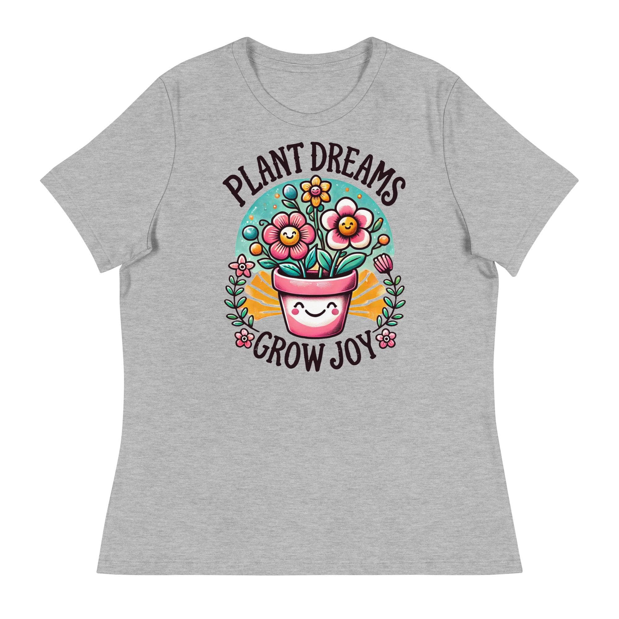 Plant Dreams Grow Joy T-Shirt - Inspirational Gardening Tee for Plant Lovers, Comfortable Cotton Shirt for Women & Men - Perfect for Gardening, Outdoor Activities & Casual Wear