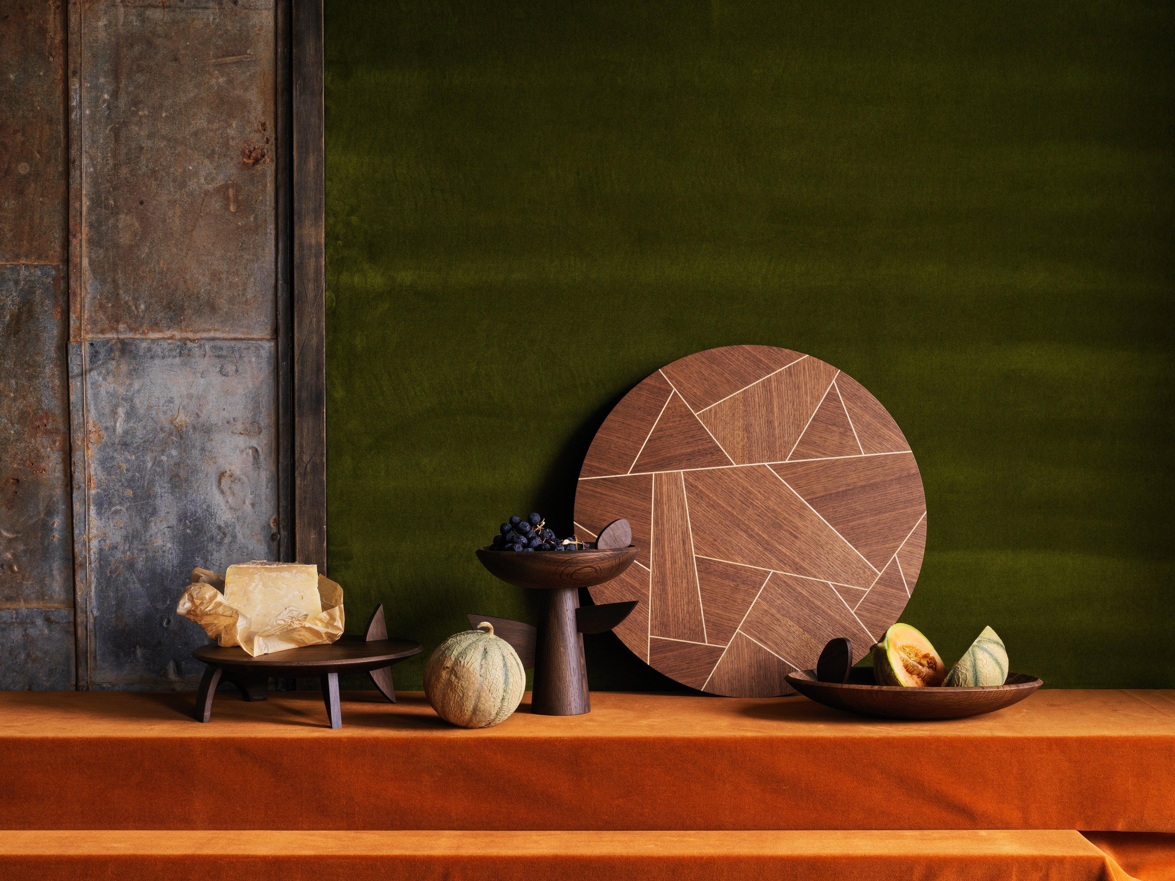 Kelly Behun Medium Lazy Susan Turntable - Stylish Spinning Tray for Dining Table, Kitchen Counter, or Coffee Table Decor