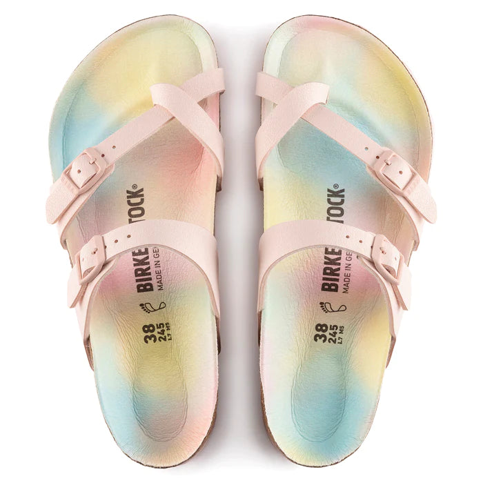 Birkenstock Mayari Vegan Ombre Sandals for Women - Comfortable Cork Footbed, Adjustable Straps | Perfect for Beach, Summer, Casual Wear & Outdoor Activities