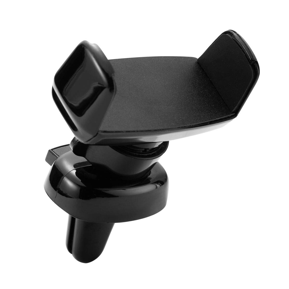 LAX Gadgets Air Vent Phone Holder for Car - Adjustable Cradle Car Mount with Secure Clip - Universal Fit for iPhone, Samsung, Galaxy - Perfect for GPS Navigation & Hands-Free Driving (Black)